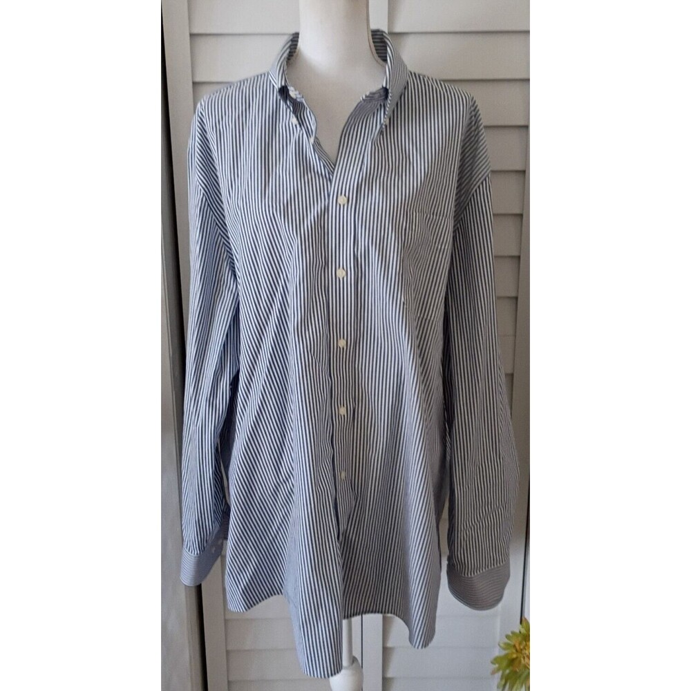 Lauren Ralph Lauren Unisex long sleeve‎ striped button down collared T 19 36/37